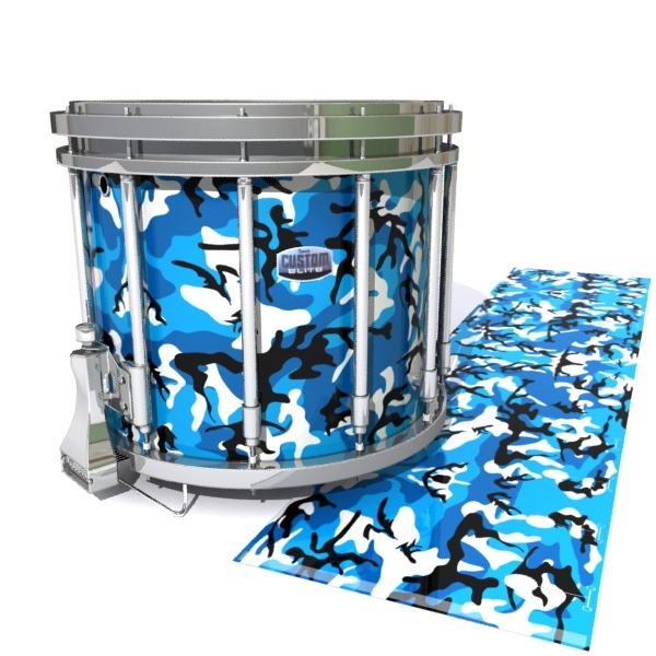 Dynasty Custom Elite Snare Drum Slip - Sky Blue Traditional Camouflage (Blue)