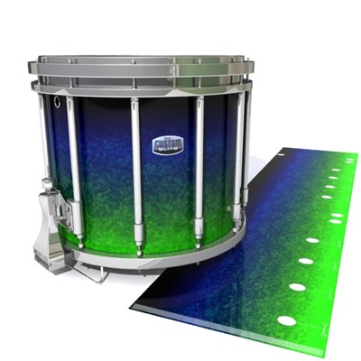 Dynasty Custom Elite Snare Drum Slip - Summer Night (Blue) (Green)