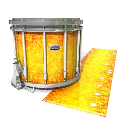 Dynasty Custom Elite Snare Drum Slip - Sunleaf (Orange) (Yellow)