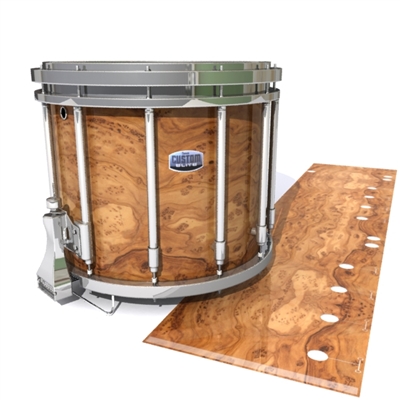 Dynasty Custom Elite Snare Drum Slip - Thuya Burl (Neutral)