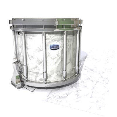 Dynasty Custom Elite Snare Drum Slip - White Cosmic Glass (Neutral)