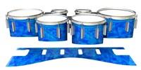 Dynasty 1st Generation Tenor Drum Slips - Blue Cosmic Glass (Blue)