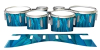 Dynasty 1st Generation Tenor Drum Slips - Blue Feathers (Themed)