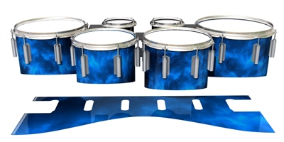 Dynasty 1st Generation Tenor Drum Slips - Blue Smokey Clouds (Themed)