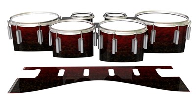 Dynasty 1st Generation Tenor Drum Slips - Burgundy Rock (Red)