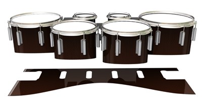 Dynasty 1st Generation Tenor Drum Slips - Burnt Carbon Fade (Orange)