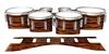 Dynasty 1st Generation Tenor Drum Slips - Chaos Brush Strokes Orange and Black (Orange)