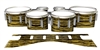 Dynasty 1st Generation Tenor Drum Slips - Chaos Brush Strokes Yellow and Black (Yellow)