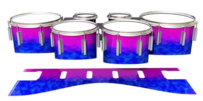 Dynasty 1st Generation Tenor Drum Slips - Cotton Candy (Blue) (Pink)