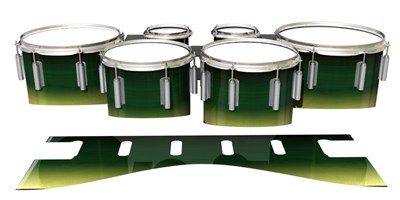 Dynasty 1st Generation Tenor Drum Slips - Floridian Maple (Green) (Yellow)