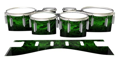 Dynasty 1st Generation Tenor Drum Slips - Forest GEO Marble Fade (Green)