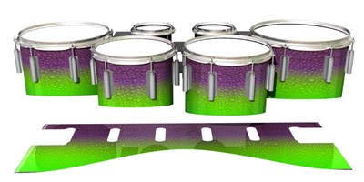 Dynasty 1st Generation Tenor Drum Slips - Joker Drop Fade (Purple) (Green)