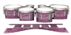 Dynasty 1st Generation Tenor Drum Slips - Lateral Brush Strokes Maroon and White (Red)