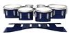 Dynasty 1st Generation Tenor Drum Slips - Lateral Brush Strokes Navy Blue and Black (Blue)