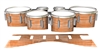 Dynasty 1st Generation Tenor Drum Slips - Lateral Brush Strokes Orange and White (Orange)