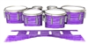 Dynasty 1st Generation Tenor Drum Slips - Lateral Brush Strokes Purple and White (Purple)