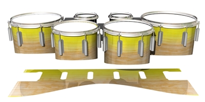 Dynasty 1st Generation Tenor Drum Slips - Maple Woodgrain Yellow Fade (Yellow)