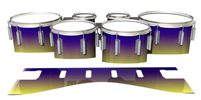 Dynasty 1st Generation Tenor Drum Slips - Mystic Horizon (Purple) (Yellow)