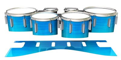 Dynasty 1st Generation Tenor Drum Slips - Neptune Stain (Blue)