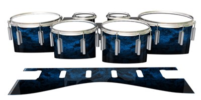 Dynasty 1st Generation Tenor Drum Slips - Ocean GEO Marble Fade (Blue)