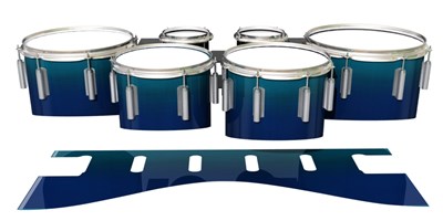 Dynasty 1st Generation Tenor Drum Slips - Pacific Fade (Blue) (Aqua)