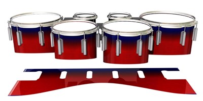 Dynasty 1st Generation Tenor Drum Slips - Red Arrow (Red) (Blue)