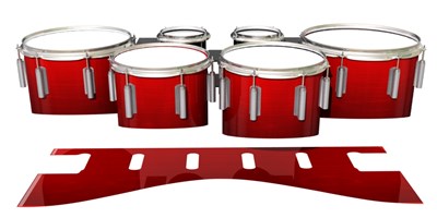 Dynasty 1st Generation Tenor Drum Slips - Red Stain (Red)