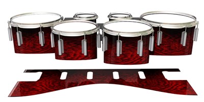 Dynasty 1st Generation Tenor Drum Slips - Rosy Red Rosewood (Red)