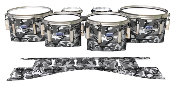 Dynasty 1st Generation Tenor Drum Slips - Siberian Traditional Camouflage (Neutral)
