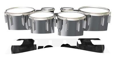 Dynasty 1st Generation Tenor Drum Slips - Silver Chrome