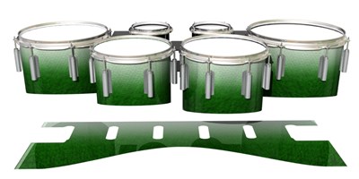 Dynasty 1st Generation Tenor Drum Slips - Snowy Evergreen (Green)