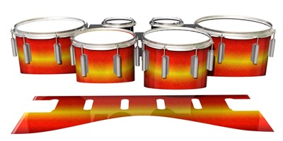 Dynasty 1st Generation Tenor Drum Slips - Sunfire (Orange) (Yellow)