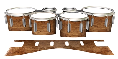 Dynasty 1st Generation Tenor Drum Slips - Thuya Burl (Neutral)