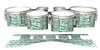 Dynasty 1st Generation Tenor Drum Slips - Wave Brush Strokes Green and White (Green)