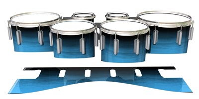 Dynasty 1st Generation Tenor Drum Slips - Zircon Blue Stain (Blue)