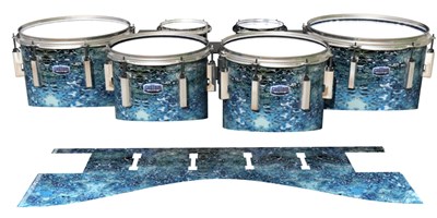 Dynasty Custom Elite Tenor Drum Slips - Aeriform (Blue)