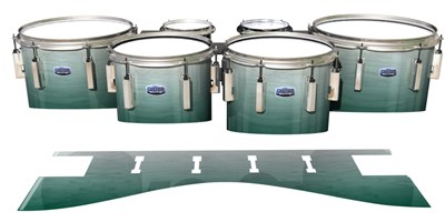 Dynasty Custom Elite Tenor Drum Slips - Alpine Fade (Green)