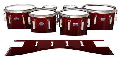 Dynasty Custom Elite Tenor Drum Slips - Apple Maple Fade (Red)