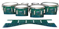 Dynasty Custom Elite Tenor Drum Slips - Aquamarine Blue Pearl (Aqua)