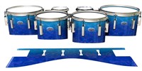 Dynasty Custom Elite Tenor Drum Slips - Aquatic Blue Fade (Blue)