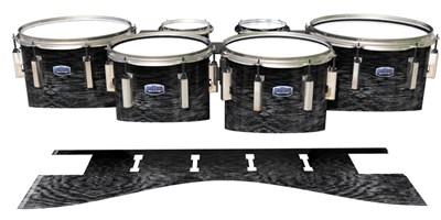 Dynasty Custom Elite Tenor Drum Slips - Ashy Grey Rosewood (Neutral)