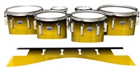 Dynasty Custom Elite Tenor Drum Slips - Aureolin Fade (Yellow)