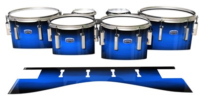 Dynasty Custom Elite Tenor Drum Slips - Azure Stain Fade (Blue)