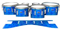 Dynasty Custom Elite Tenor Drum Slips - Blue Cosmic Glass (Blue)