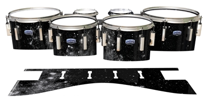 Dynasty Custom Elite Tenor Drum Slips - BW Galaxy (Themed)