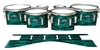 Dynasty Custom Elite Tenor Drum Slips - Chaos Brush Strokes Aqua and Black (Green) (Blue)