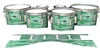 Dynasty Custom Elite Tenor Drum Slips - Chaos Brush Strokes Green and White (Green)