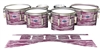 Dynasty Custom Elite Tenor Drum Slips - Chaos Brush Strokes Maroon and White (Red)