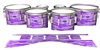 Dynasty Custom Elite Tenor Drum Slips - Chaos Brush Strokes Purple and White (Purple)