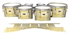 Dynasty Custom Elite Tenor Drum Slips - Chaos Brush Strokes Yellow and White (Yellow)